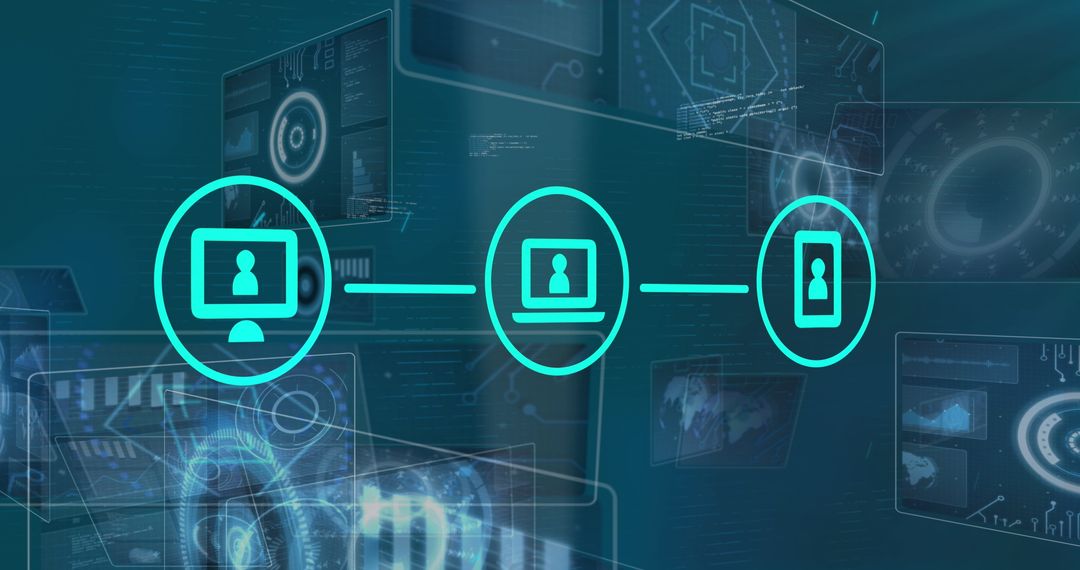Digital Connectivity and Data Networking Concept