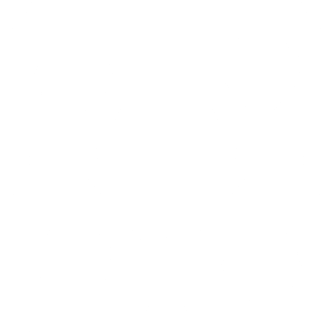 Abstract Geometric White Patterns on Transparent Background