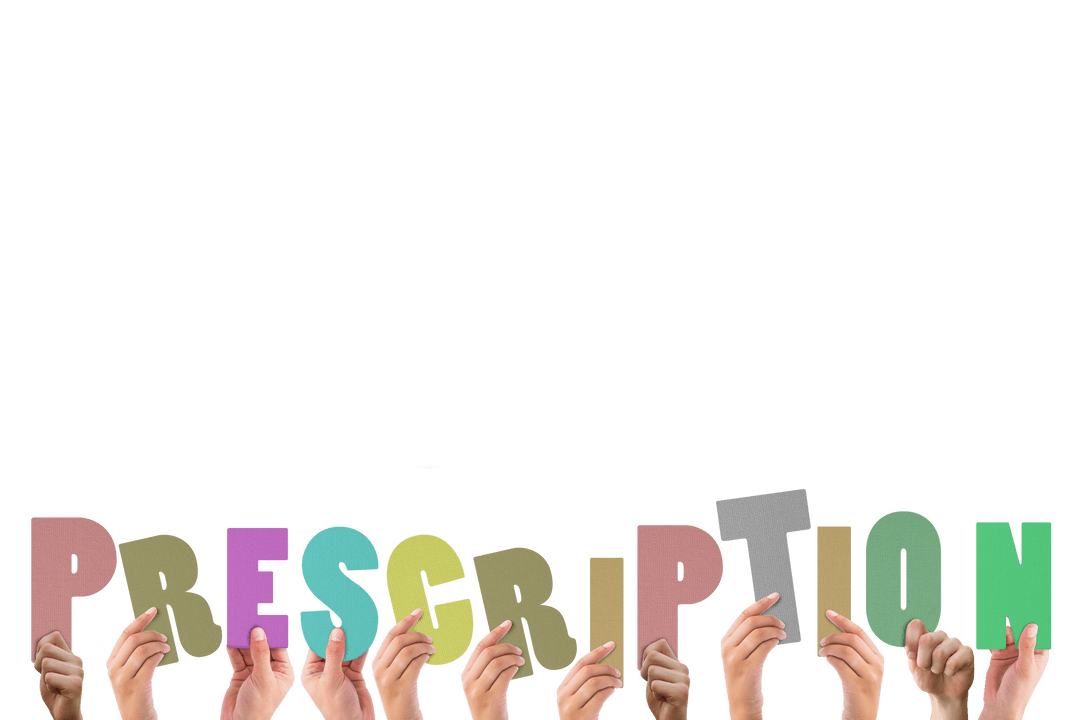 Hands Holding Prescription Letters Transparent Background