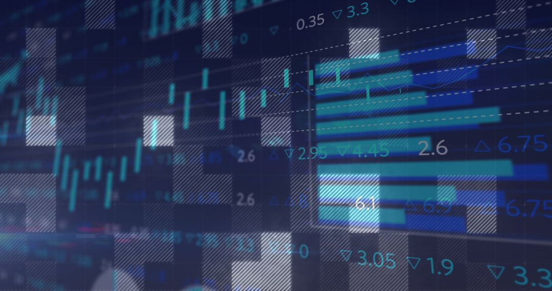 abstract digital financial data display with graphs - Free Images, Stock Photos and Pictures on Pikwizard.com