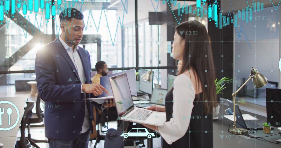 Collaborative Analysis in Modern Office with Data Overlay