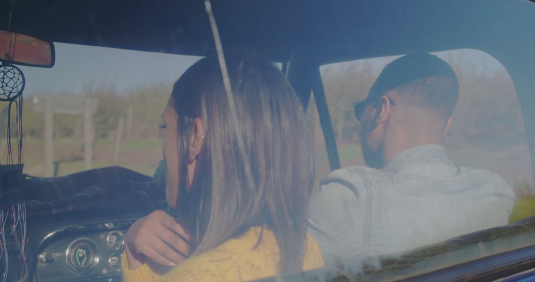 Couple Enjoying Scenic Drive through Countryside - Free Images, Stock Photos and Pictures on Pikwizard.com