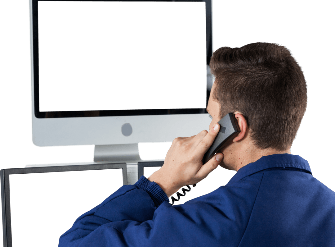 Transparent View Security Officer Using Phone Coinraised Incident Monitoring