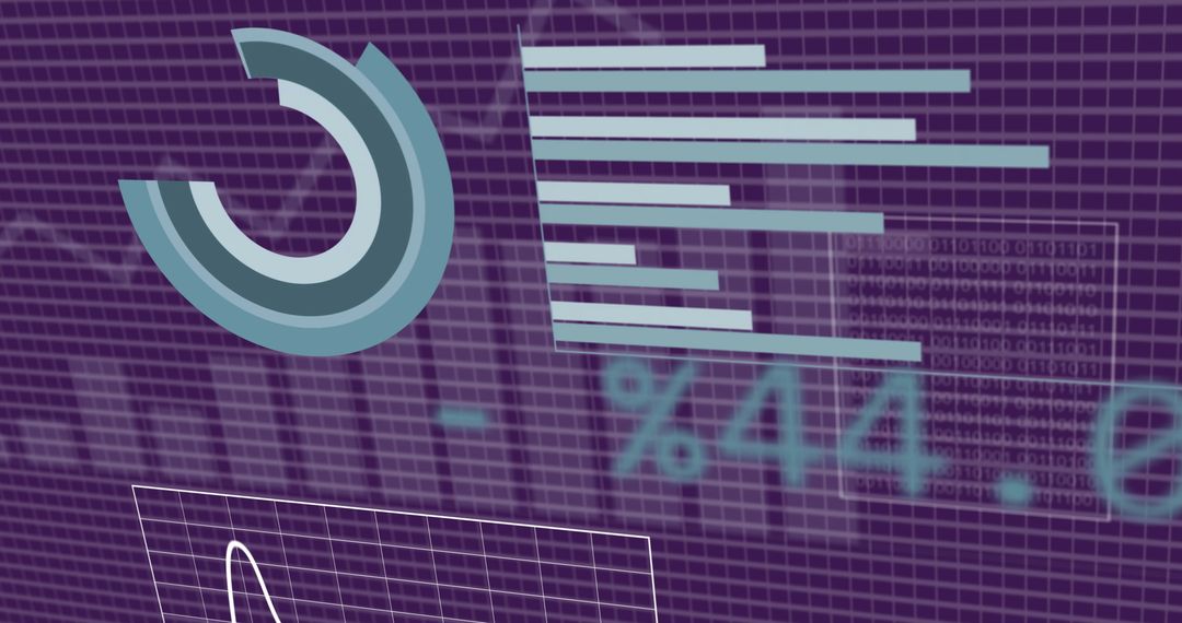 Digital Data Dashboard Background Emphasizing Analytics