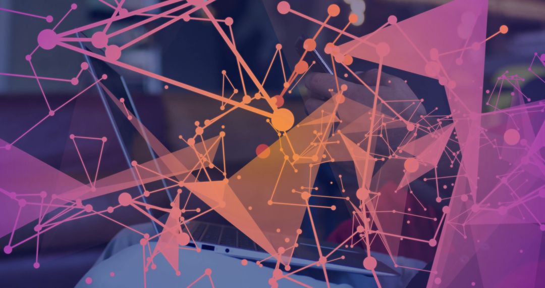 Innovative Digital Connectivity Displayed with Network Overlay Concept