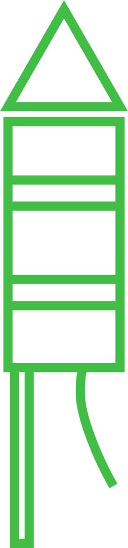 Celebration Firework Icon on Transparent Background