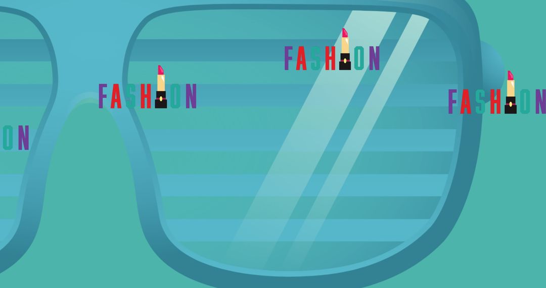 Stylish Text Reflected in Oversized Sunglasses