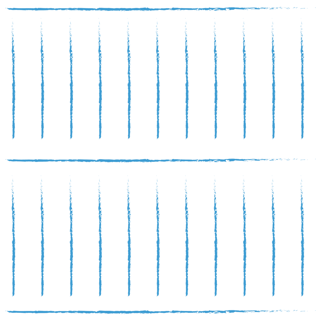 Abstract Blue Linear Shape on Transparent Ground