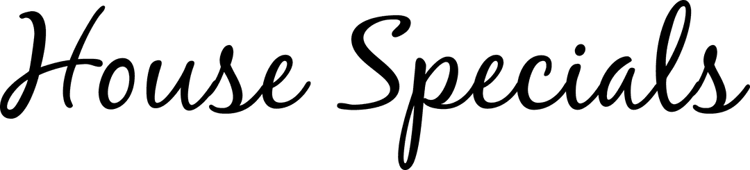 House Specials Text with Soft Edges Transparent Design