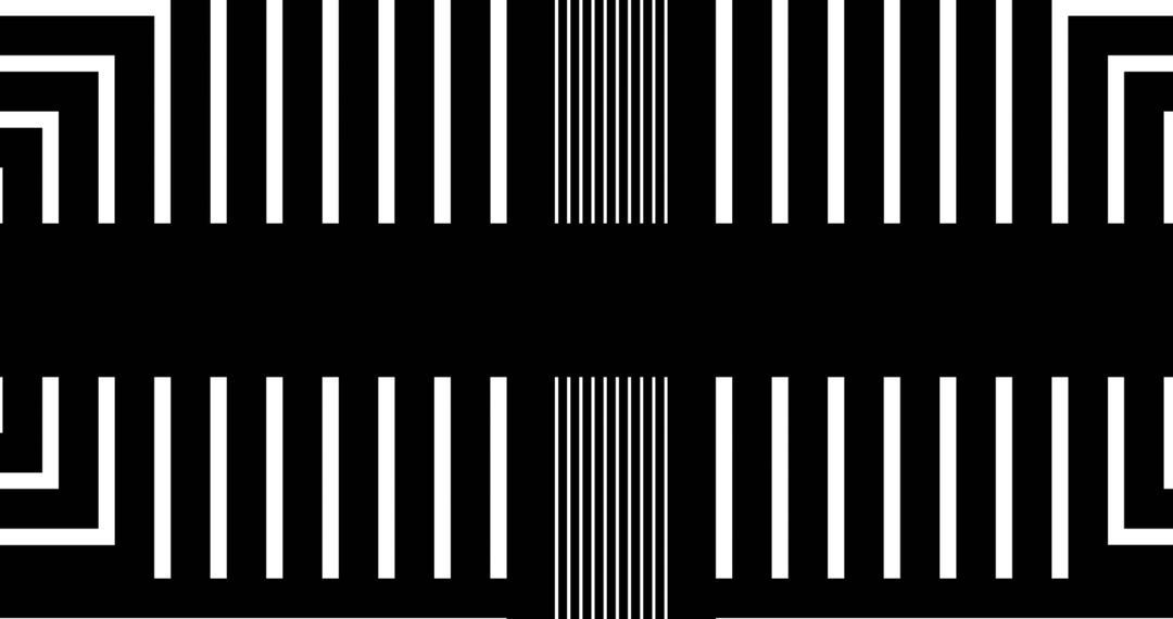 Abstract Black and White Geometric Spiral Design