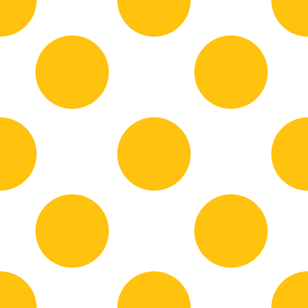 Yellow circles on transparent background with copy space