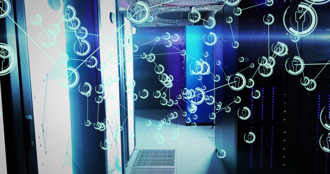 Network Links with Digital Interfaces on Computer Servers