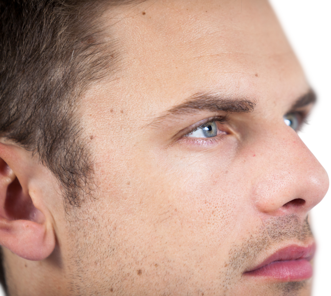 Close-up of Man with Transparent Contact Lens - Download Free Stock Images Pikwizard.com