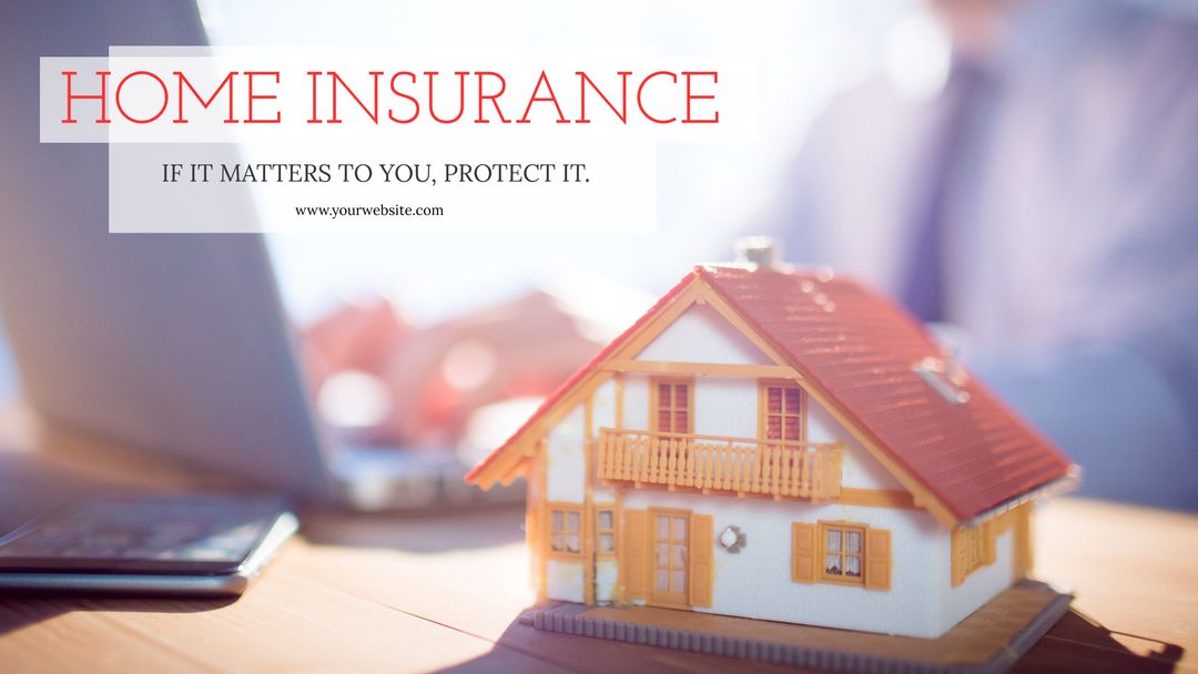 Miniature House and Home Insurance Concept Promoting Protection