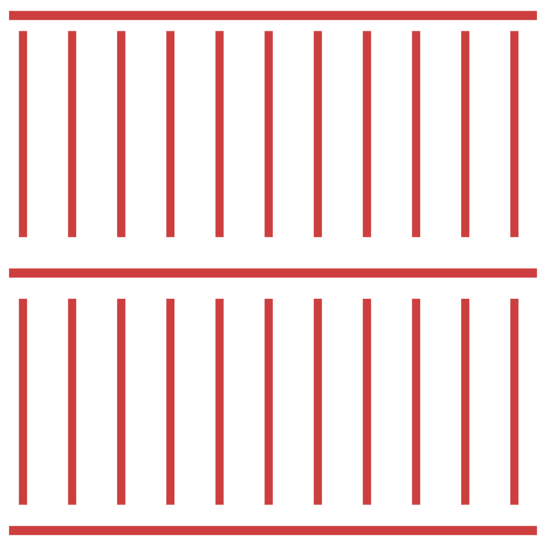 Red lined design on transparent background for patterns
