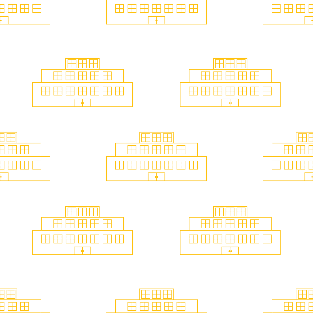Seamless Transparent Pattern with Yellow Houses Icons Arrayed in Rows - Download Free Stock Images Pikwizard.com