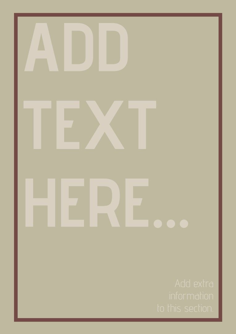 Minimalist Design Template for Elegant Invitations and Posters