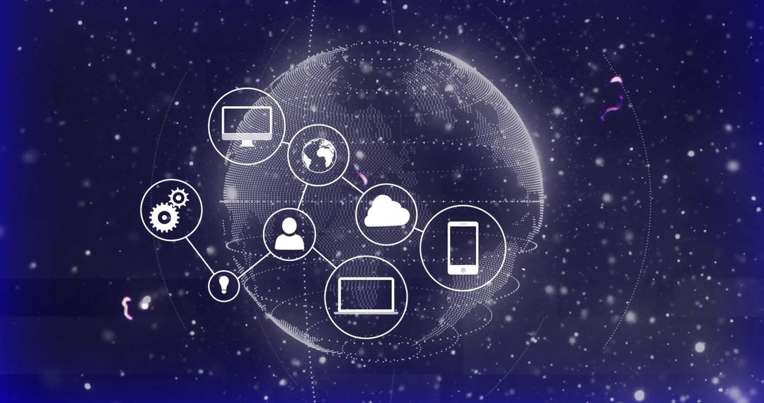 Conceptual Digital Network and Technology with Global Connectivity