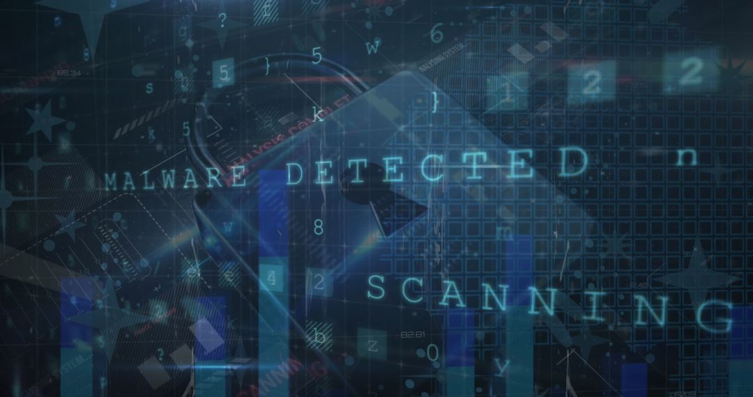 Conceptual Image of Cyber Security Malware Detection