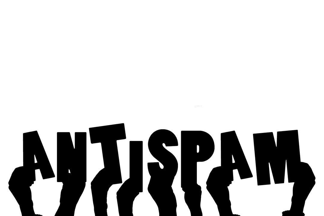 Transparent Hands Illustrating Antispam Concept with Network Design