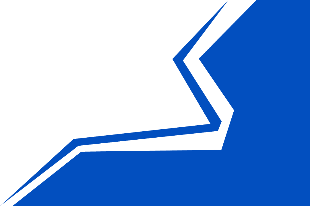 Abstract Geometric Blue and Black Vector on Transparent Background