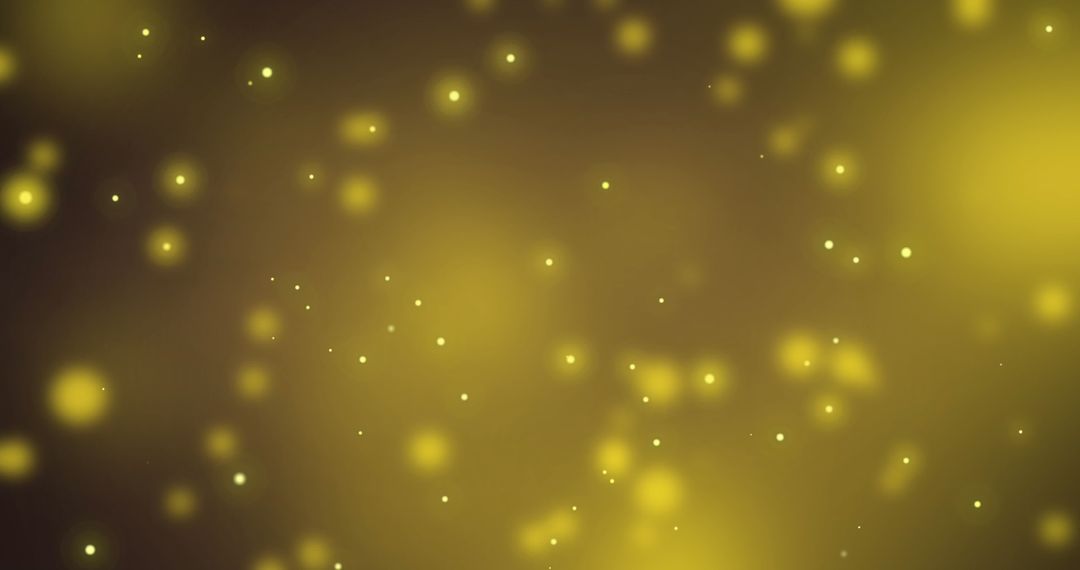 Glowing Yellow Spots on Yellow Background Creates Enchanting Effect