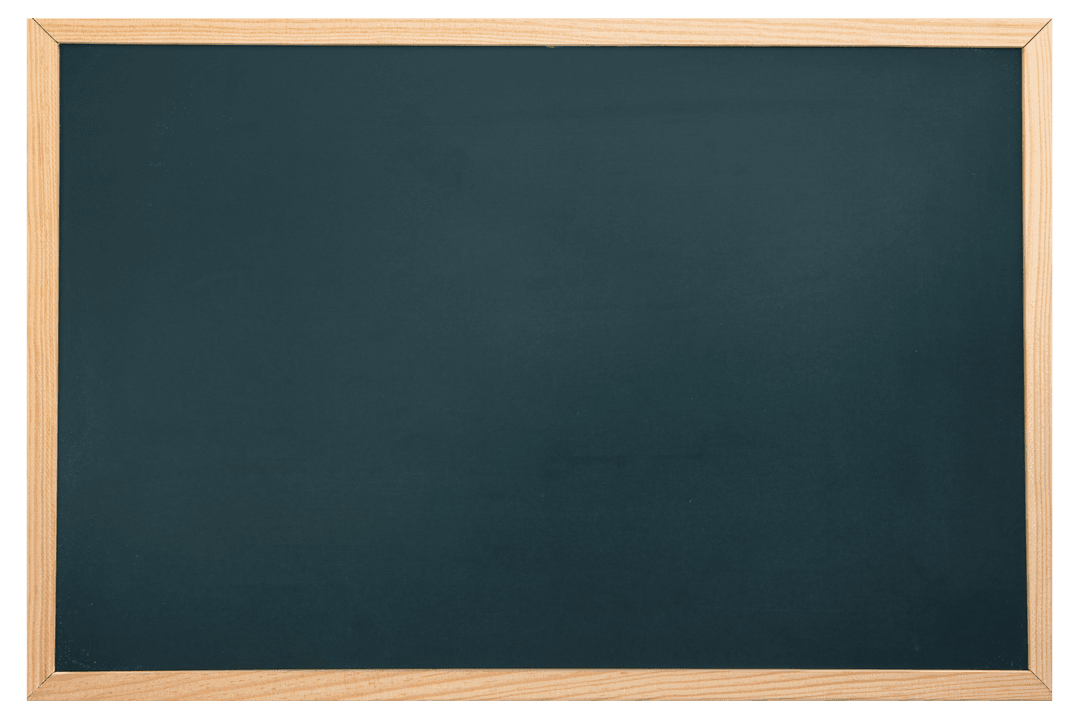 Digital Illustration of Transparent Blackboard for Educational Use