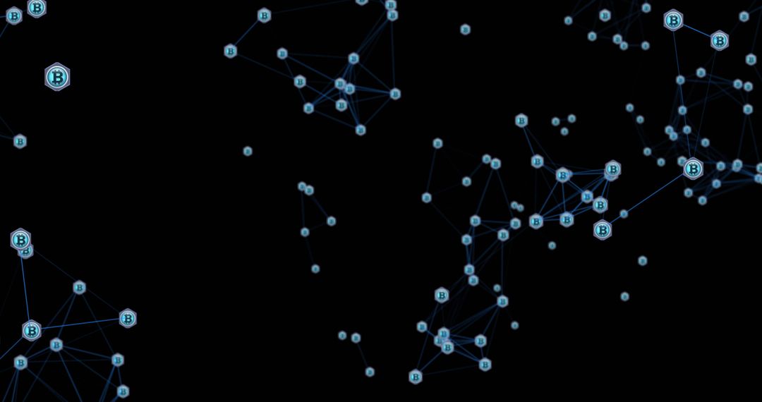 Bitcoin Blockchain Network Digital Connections Concept