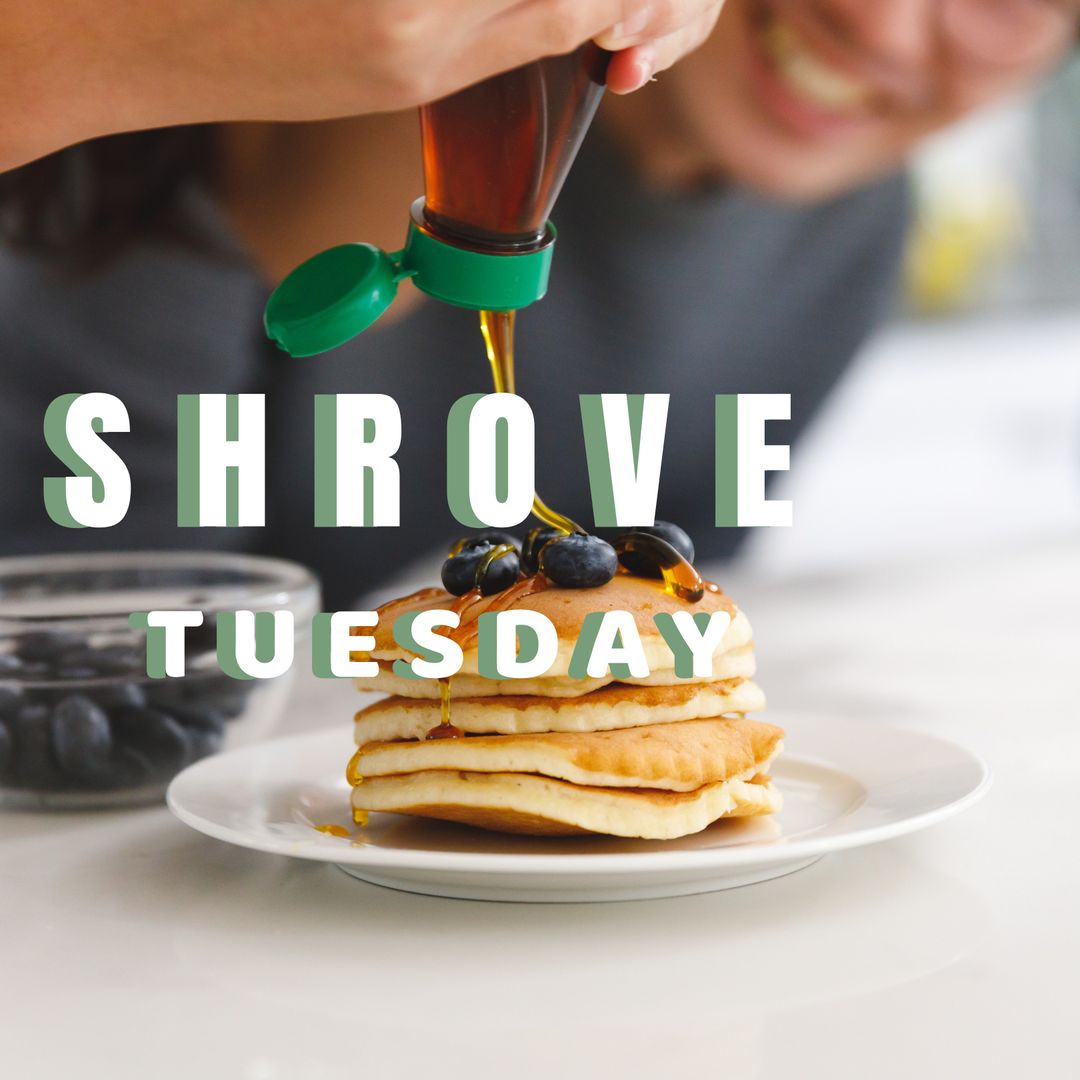 Celebrate Shrove Tuesday with Delicious Pancakes and Syrup - Download Free Stock Templates Pikwizard.com