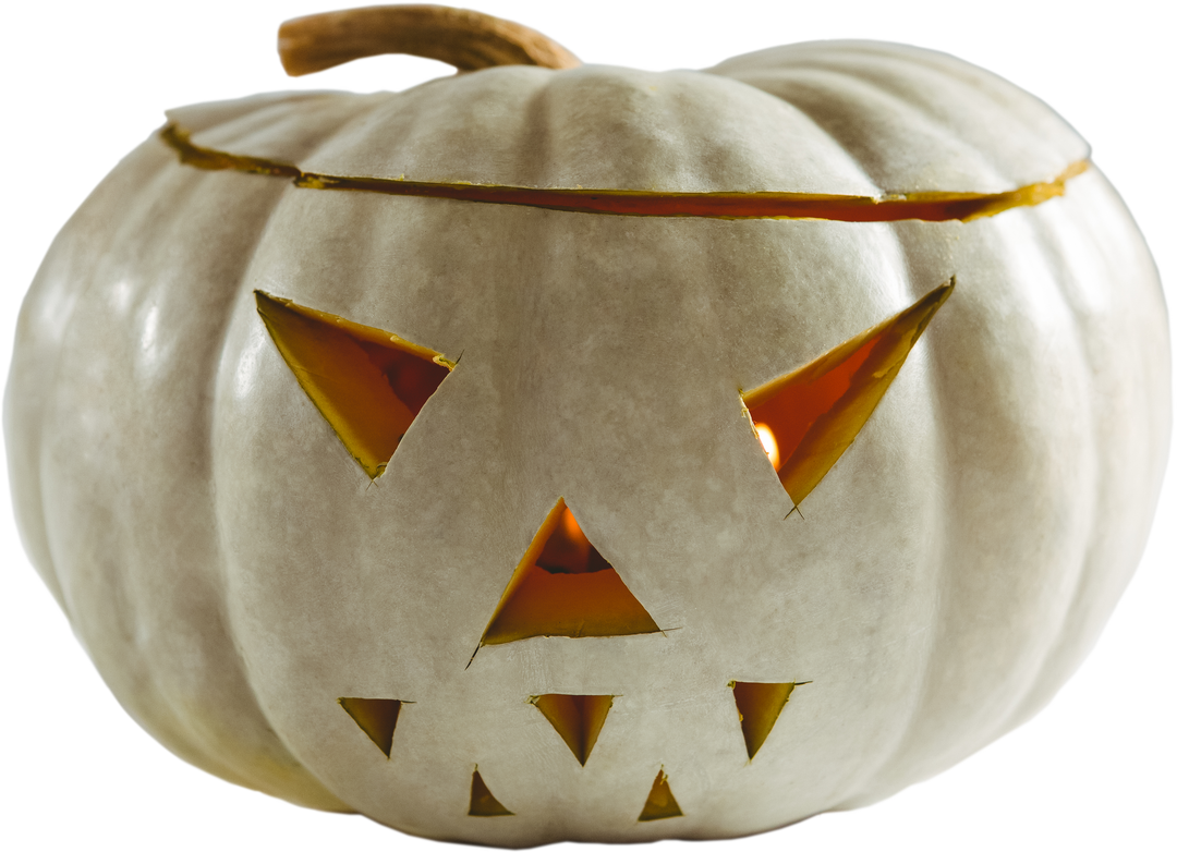 Spooky Jack-o'-Lantern Halloween Pumpkin with Transparent Background - Download Free Stock Images Pikwizard.com