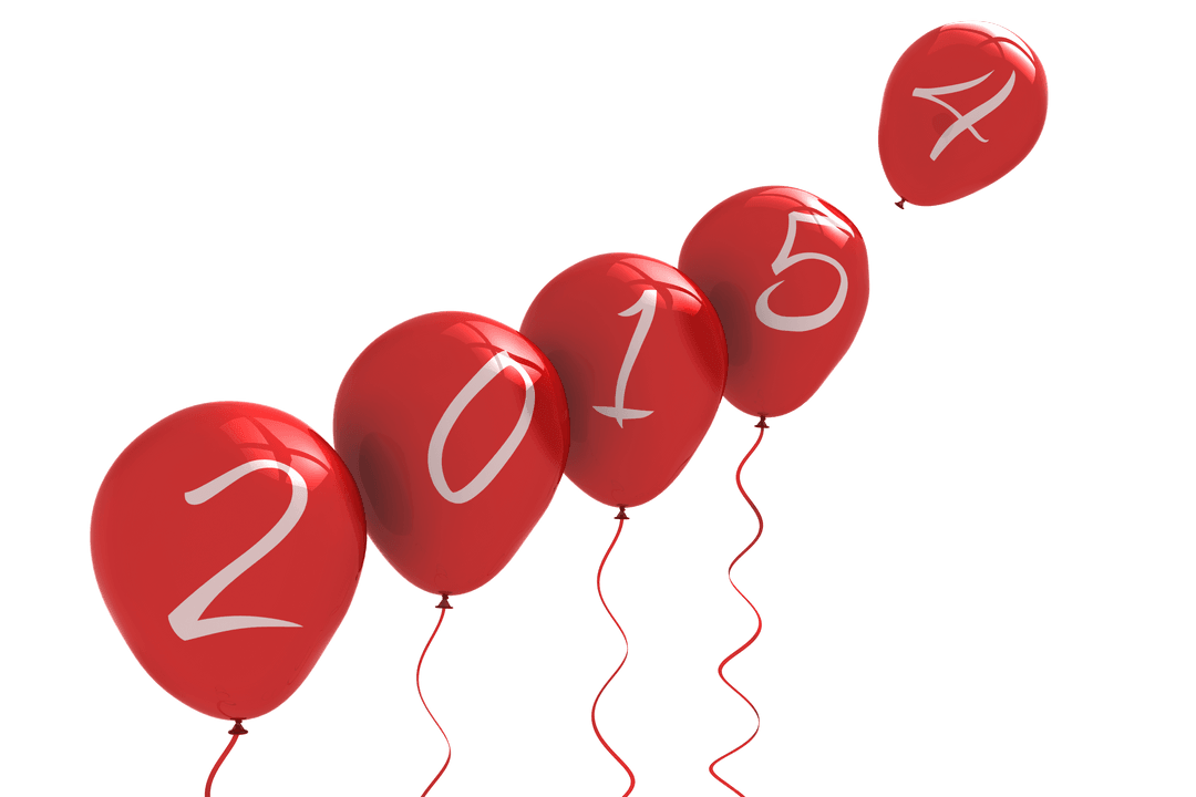 2015 Celebration Balloons Transparent Design