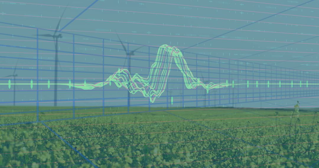 3D Energy Data Visualization Over Wind Farm Field