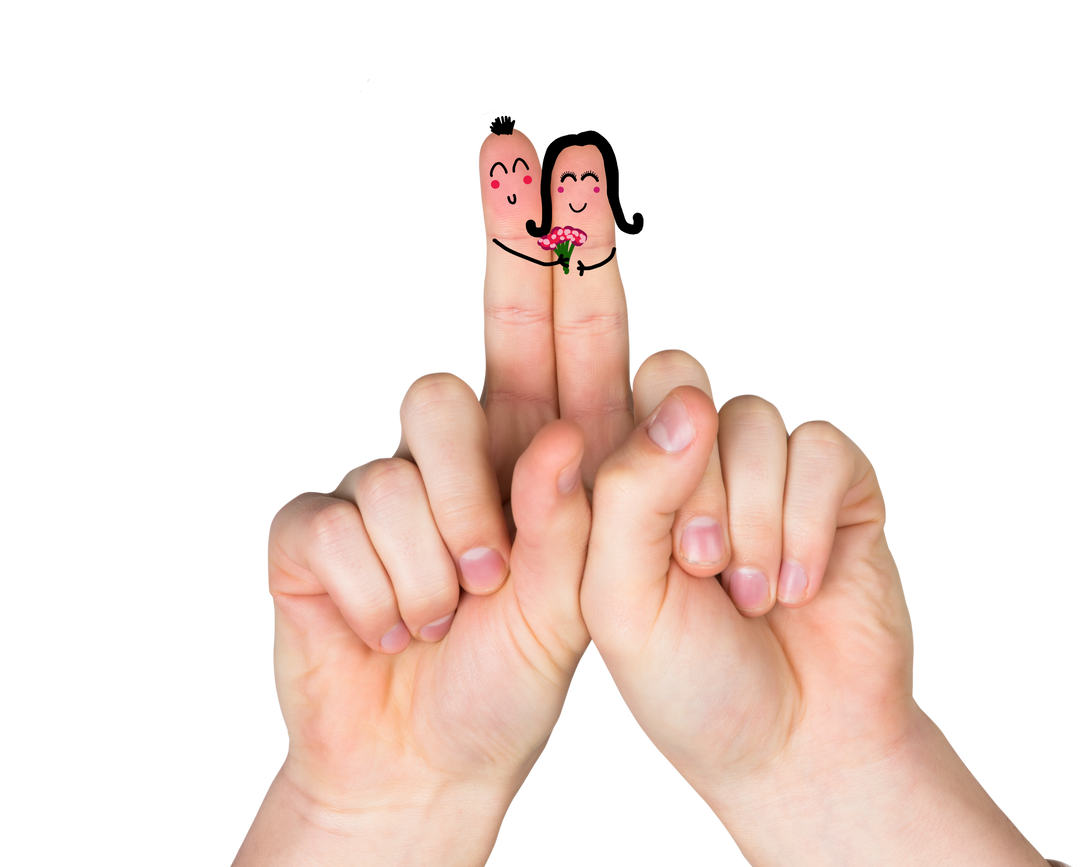 Cute Character Fingers in Love on Transparent Background - Download Free Stock Images Pikwizard.com