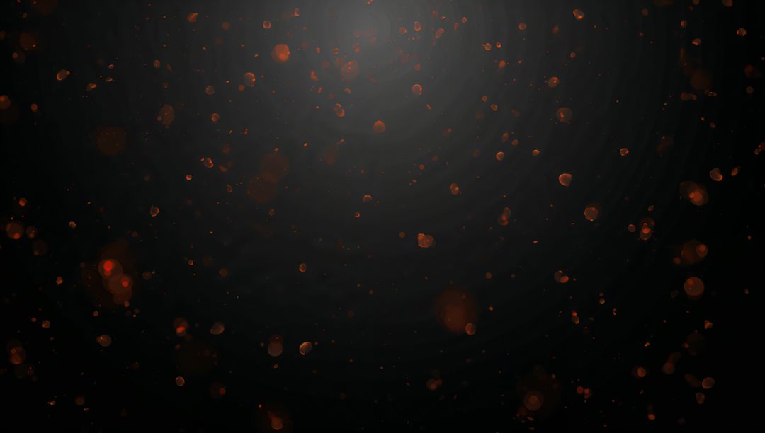 Luminous Glowing Particles in Dark Atmosphere