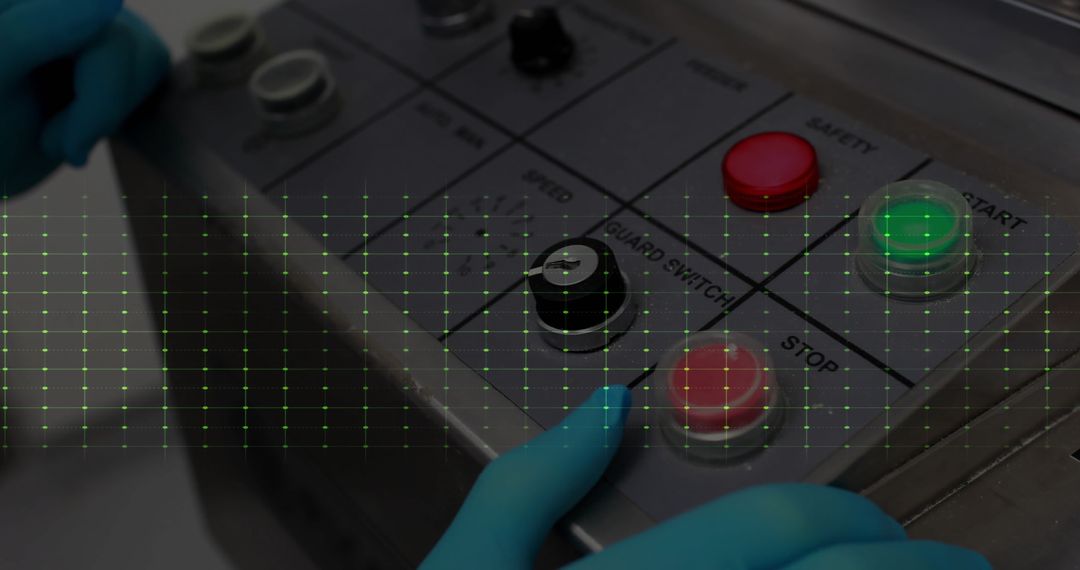 Cardiograph Over Hands Operating Control Panel