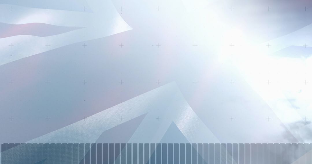 Digital Data Movements Over UK Flag with Cloud Integration