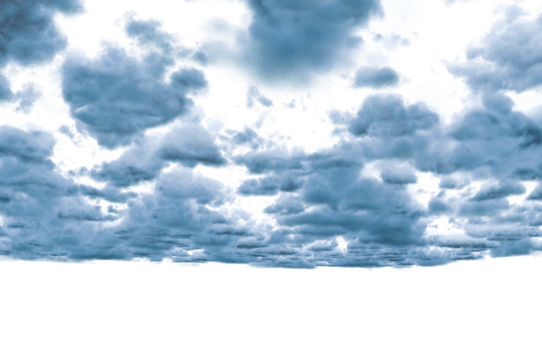 Vivid Cloudy Sky with Transparent Background
