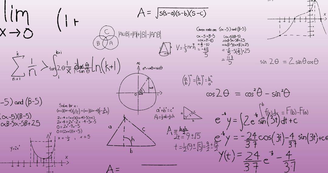 Digital Array of Mathematical Equations on Gray Gradient - Free Images, Stock Photos and Pictures on Pikwizard.com