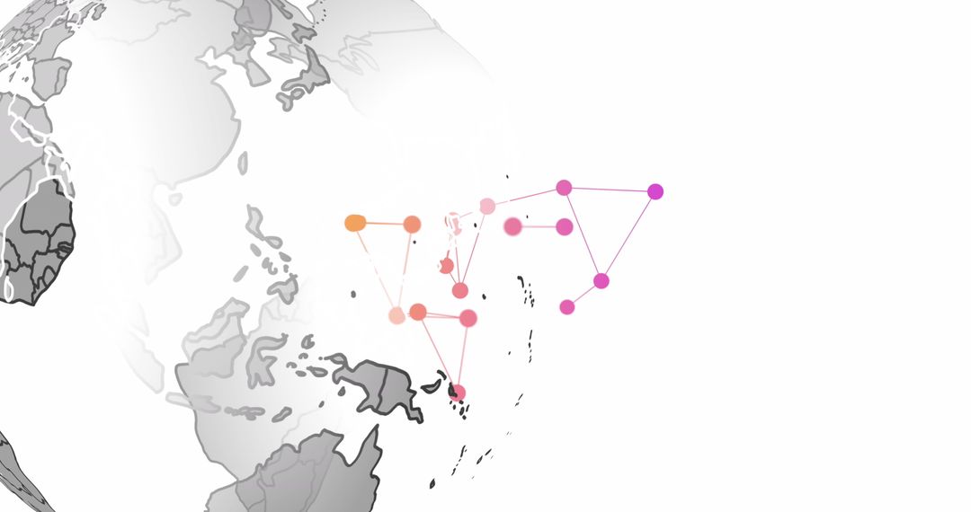 Global Network Visualization on Rotating Globe