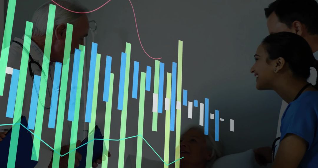 Healthcare Team Analyzing Digital Data During Patient Consultation