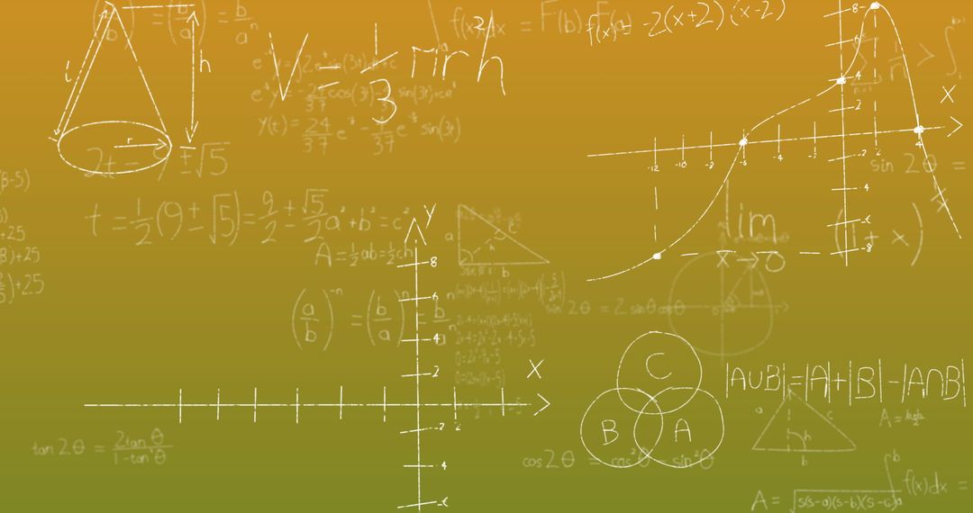 Abstract Mathematical Equations Background