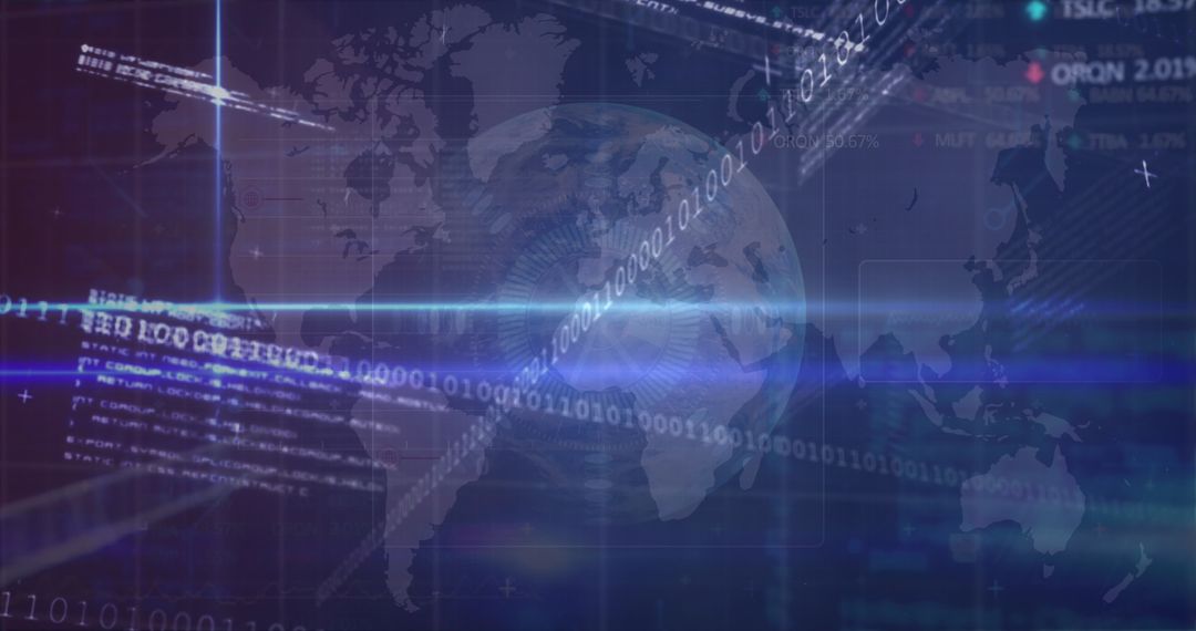 Global Data Flow with Digital Connections Overlay