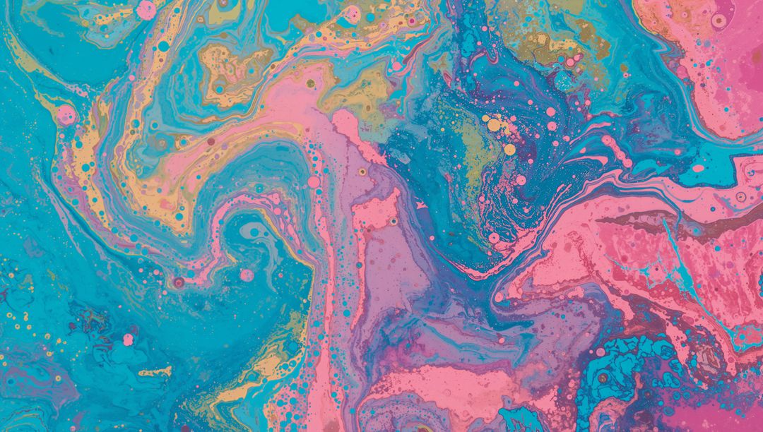Vibrant Fluid Art Waves with Acrylic Pouring Technique