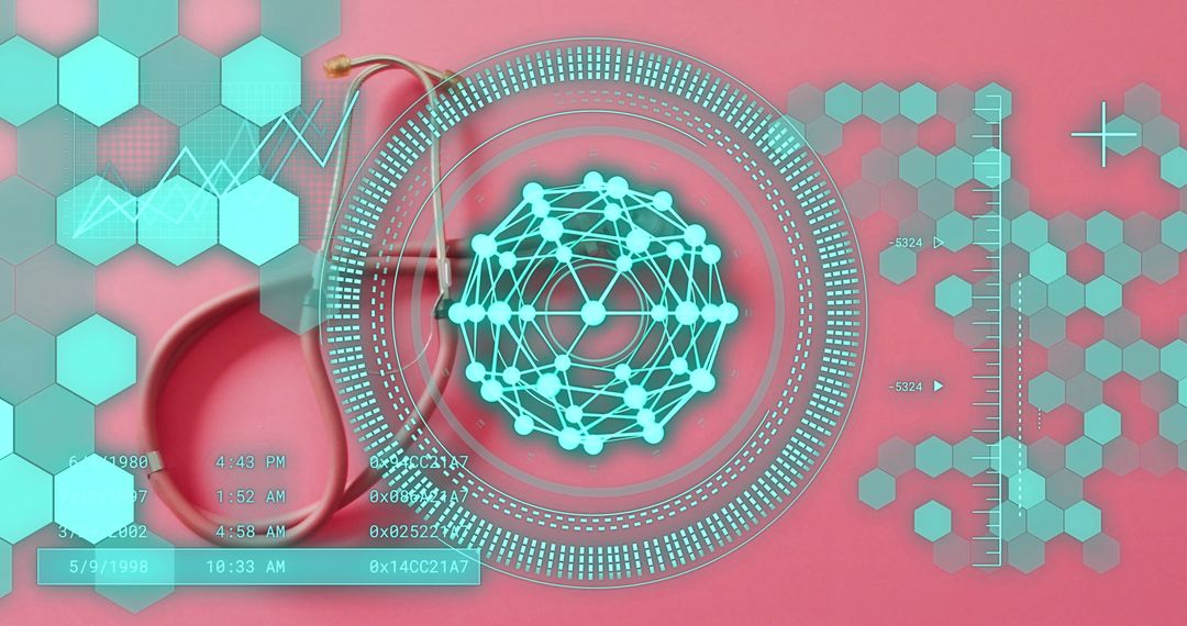 Innovative Healthcare Technology Concept with Digital Interface