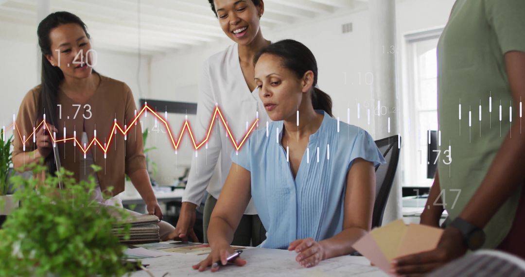 Innovative Team Collaboration with Data Overlay in Creative Studio