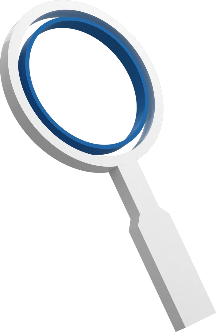 High Resolution Transparent Magnifying Glass Icon with Blue Inner Circle - Download Free Stock Images Pikwizard.com