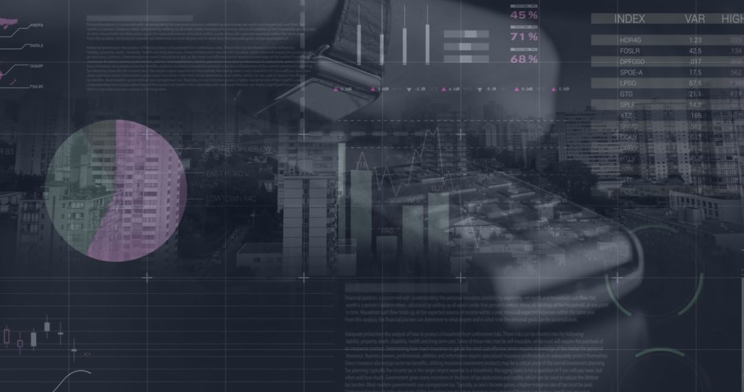 Abstract Financial Data Overlay