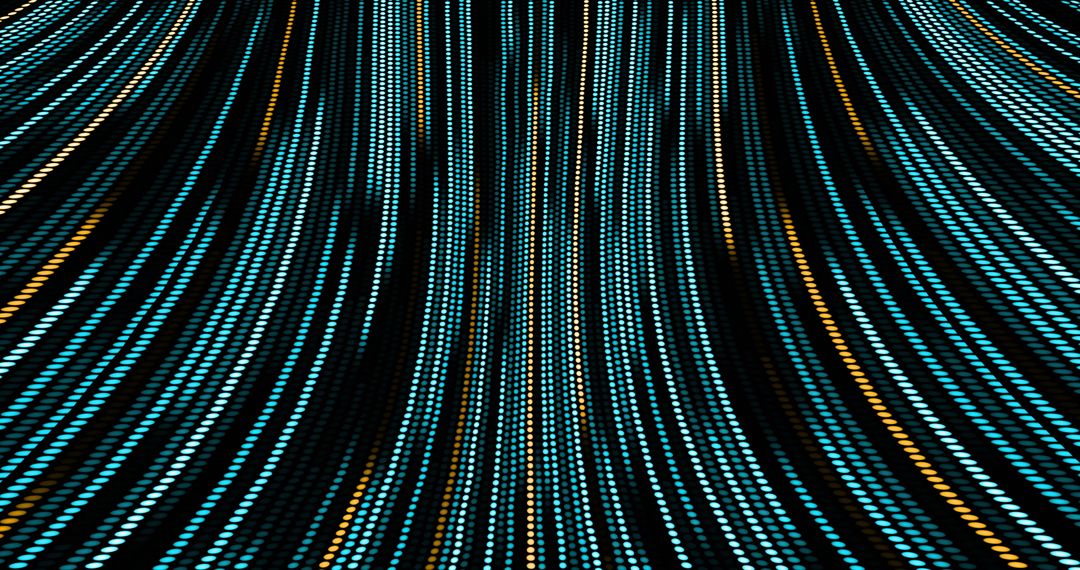 Hypnotic Motion of Blue and Yellow Light Trails on Loop