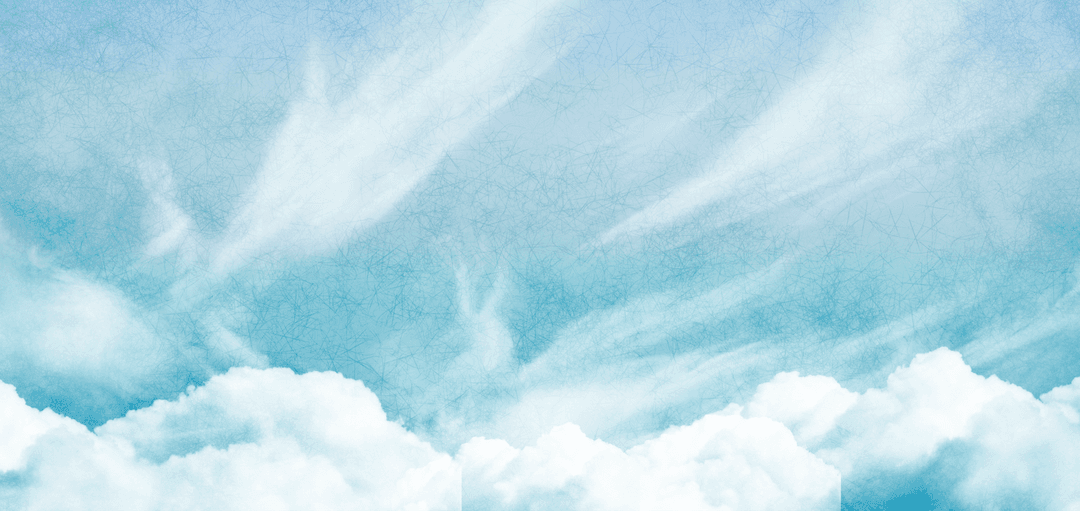 Transparent Cloudy Blue Sky Background Vector Illustration