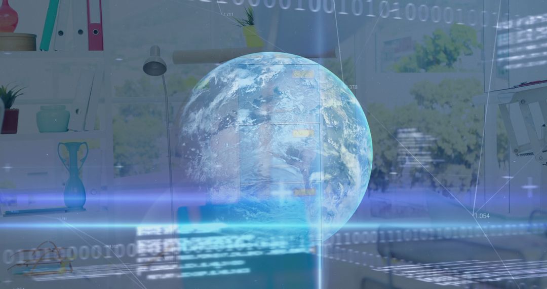 Global Data Overlay with Business Setting and Earth Visualization